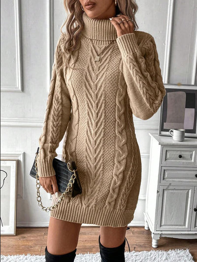 Robe en Maille Torsadée - Robe Pull