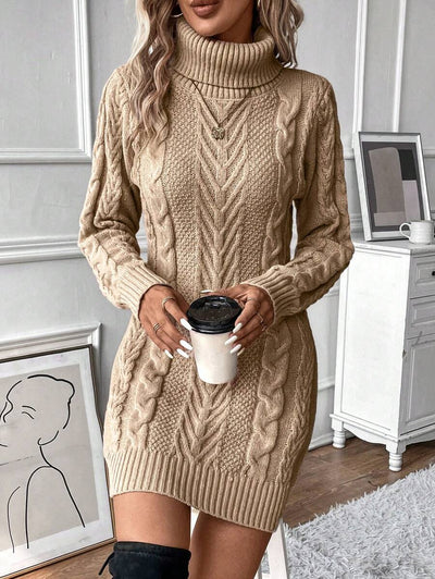 Robe en Maille Torsadée - Robe Pull