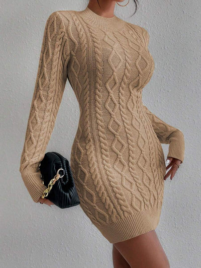 Robe en Maille Dos Nu - Robe Pull