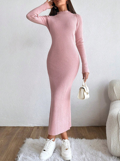 Robe en Maille Rose - Robe Pull