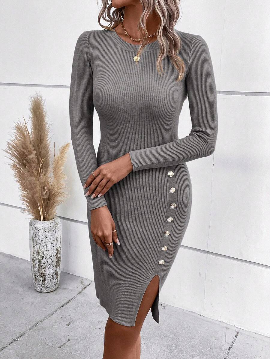 Robe Pull Col Rond - Robe Pull