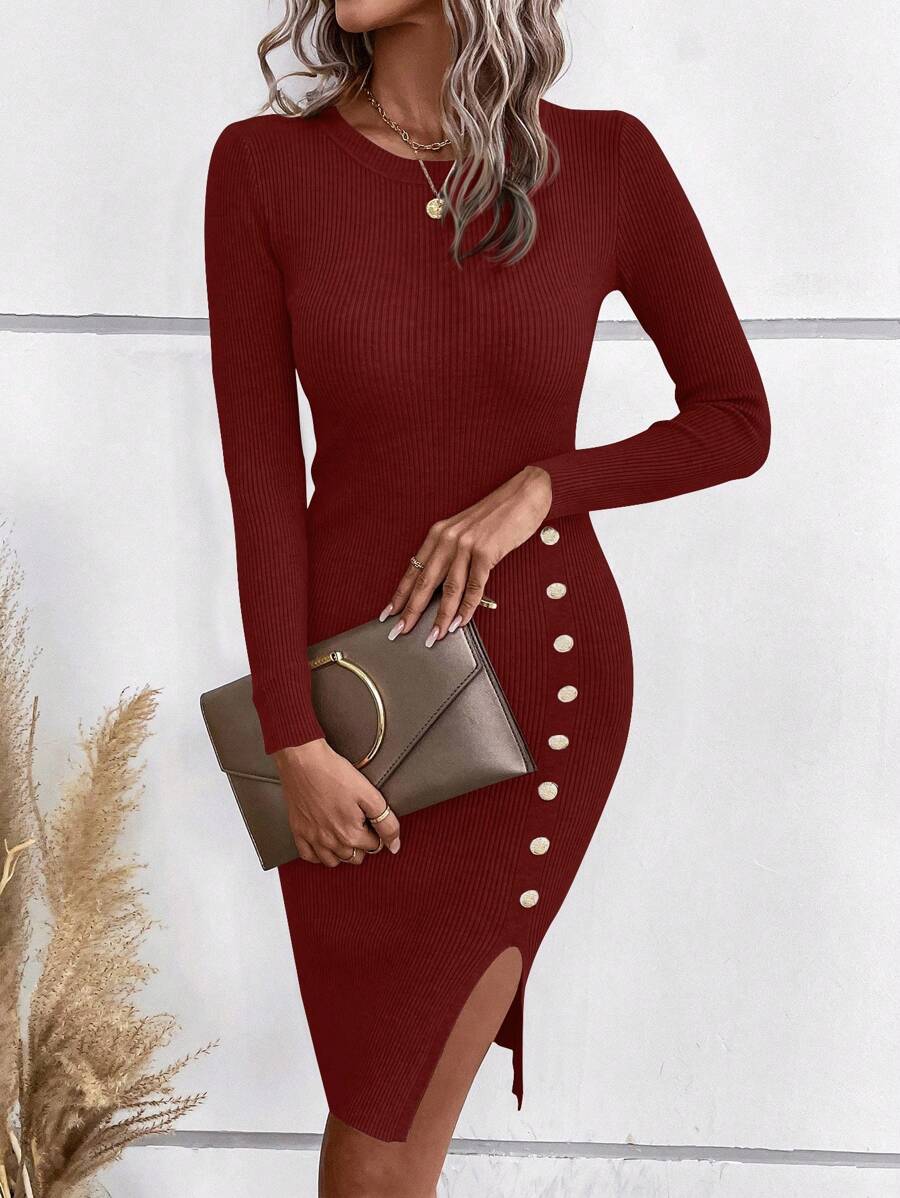 Robe Pull Col Rond - Robe Pull