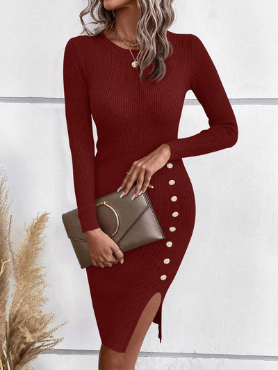 Robe Pull Col Rond - Robe Pull