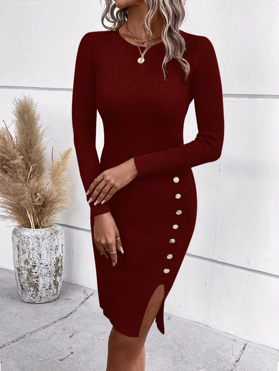Robe Pull Col Rond - Robe Pull