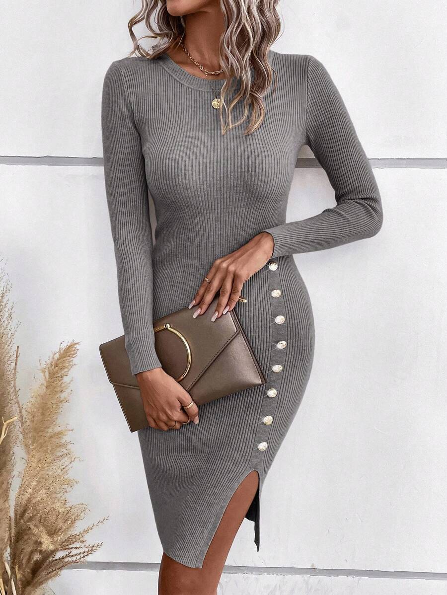 Robe Pull Col Rond - Robe Pull