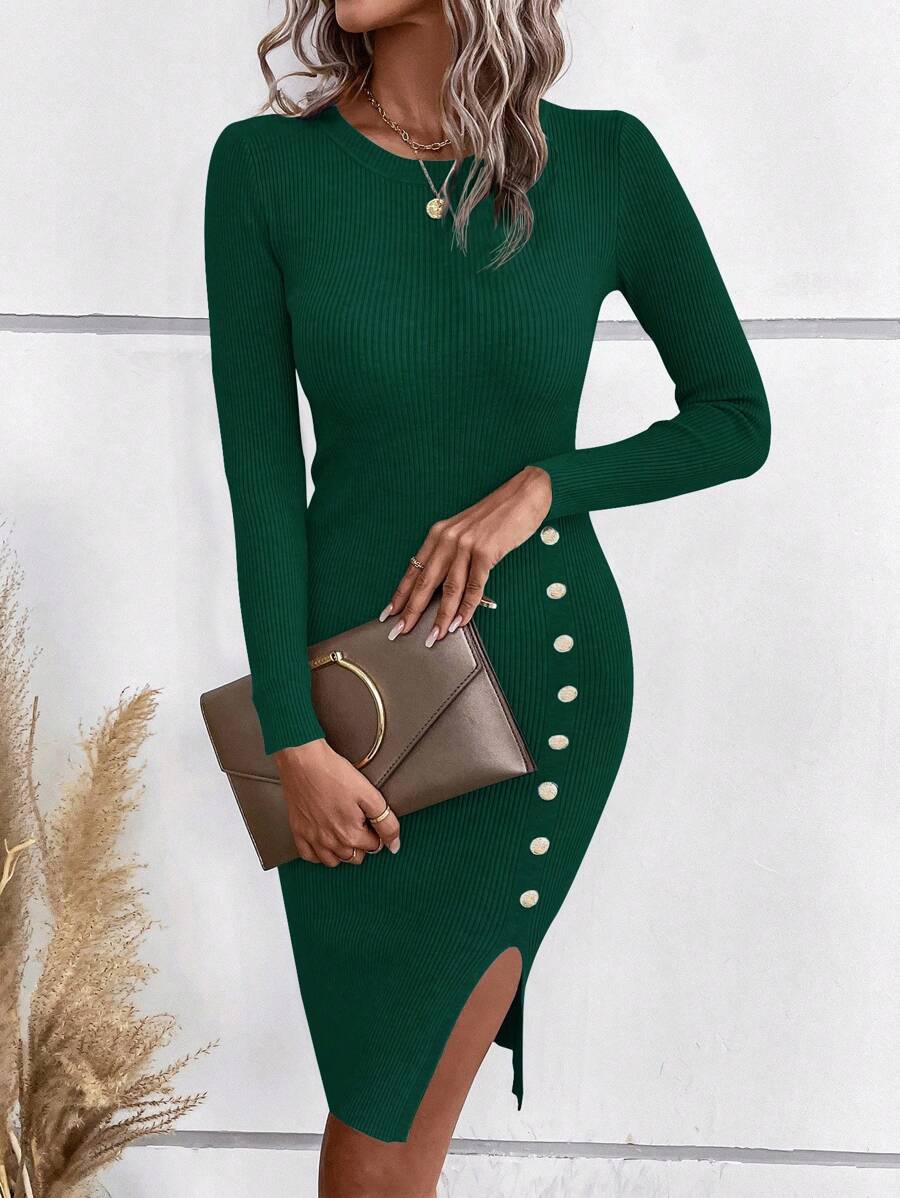 Robe Pull Col Rond - Robe Pull