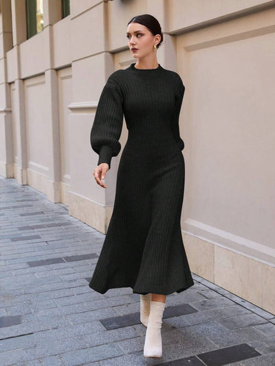 Robe Longue Noir - Robe Pull