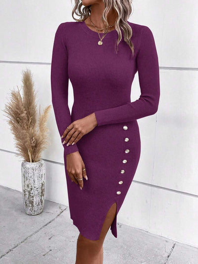 Robe Pull Col Rond - Robe Pull