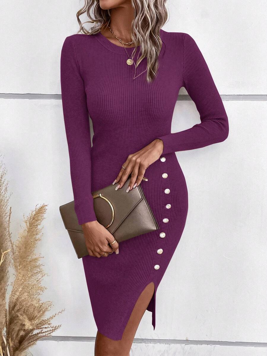 Robe Pull Col Rond - Robe Pull
