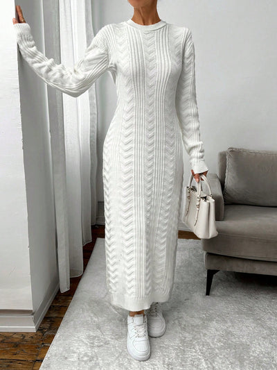 Robe en Maille Blanche - Robe Pull