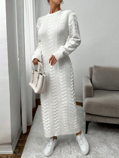 Robe en Maille Blanche - Robe Pull