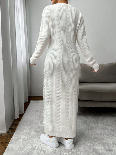 Robe en Maille Blanche - Robe Pull