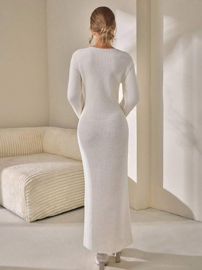 Robe Longue Blanche - Robe Pull