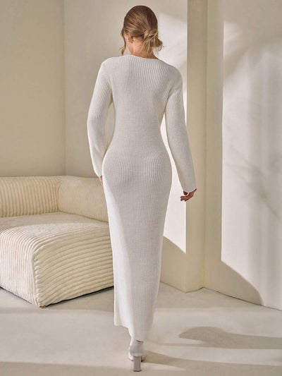 Robe Longue Blanche - Robe Pull
