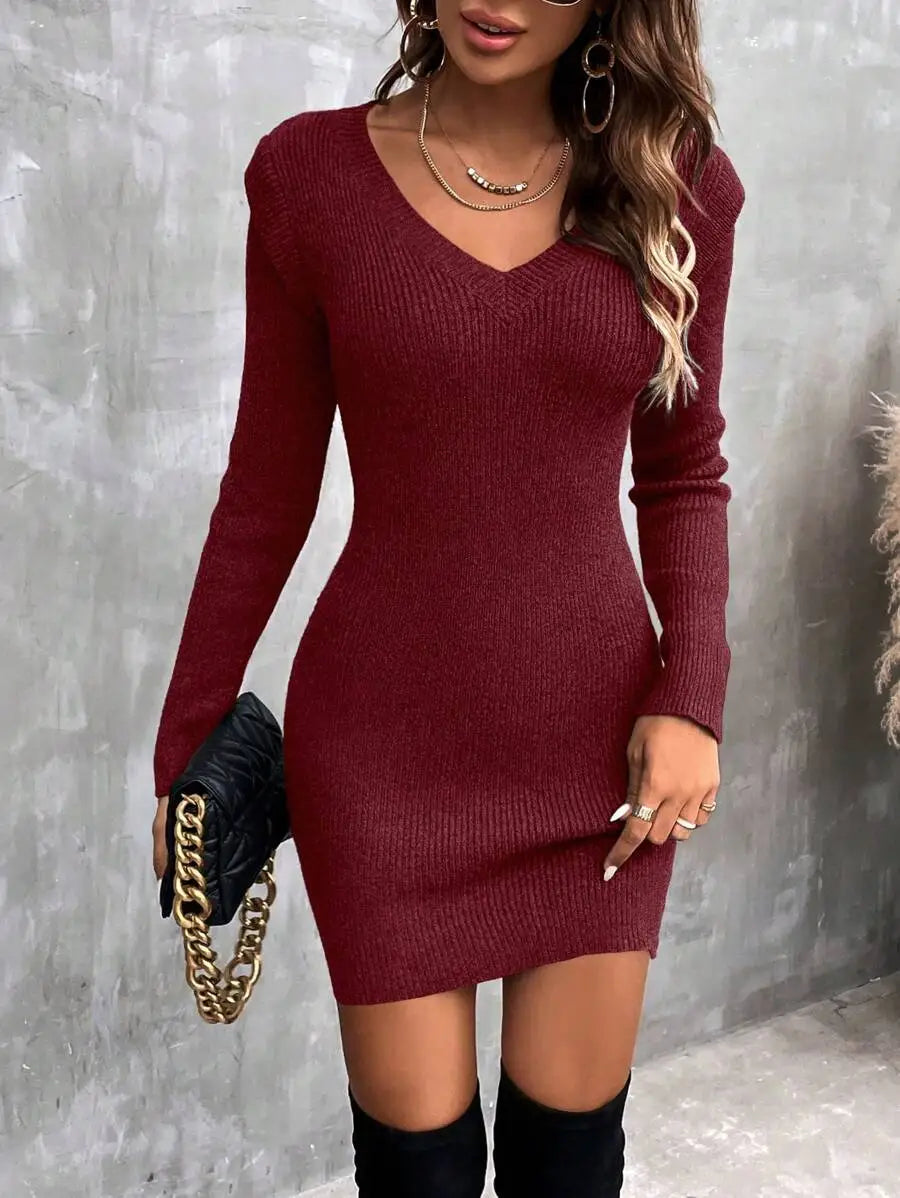 Robe Pull Col V - Robe Pull