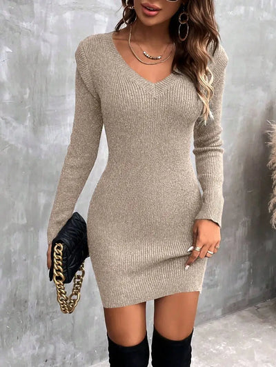 Robe Pull Col V - Robe Pull