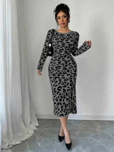 Robe Pull Léopard - Robe Pull