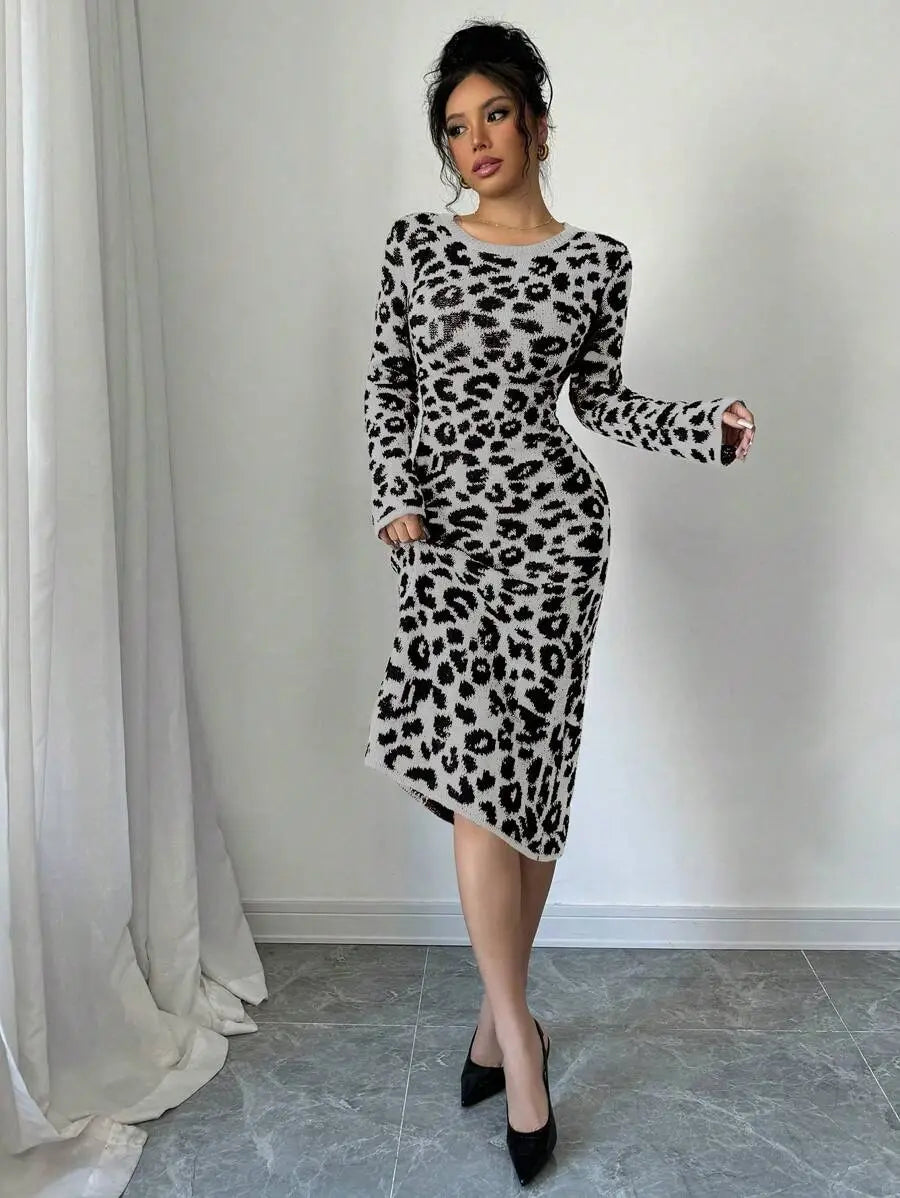 Robe Pull Léopard - Robe Pull