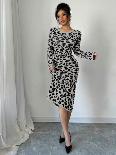 Robe Pull Léopard - Robe Pull
