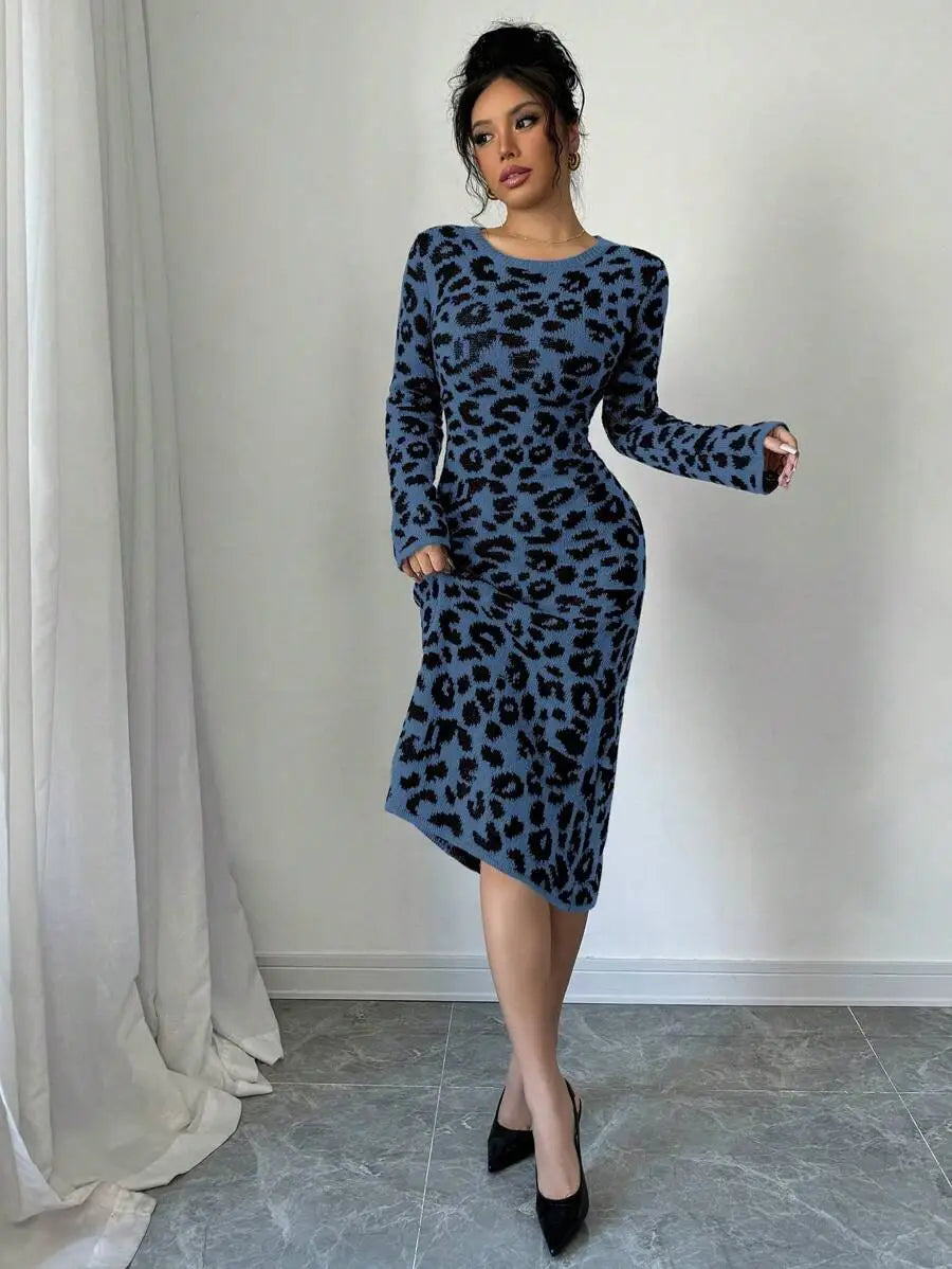 Robe Pull Léopard - Robe Pull