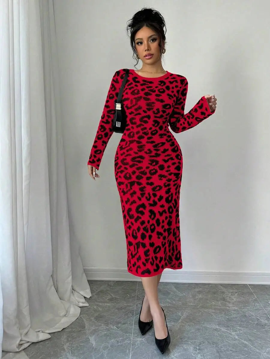 Robe Pull Léopard - Robe Pull