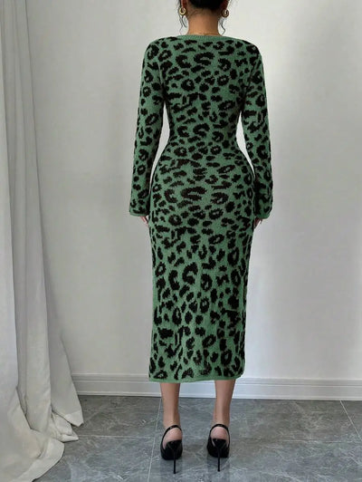 Robe Pull Léopard - Robe Pull