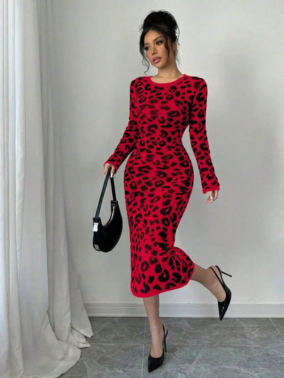 Robe Pull Léopard - Robe Pull