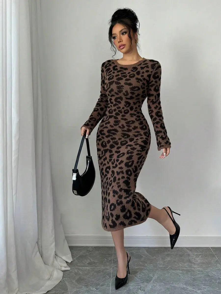 Robe Pull Léopard - Robe Pull
