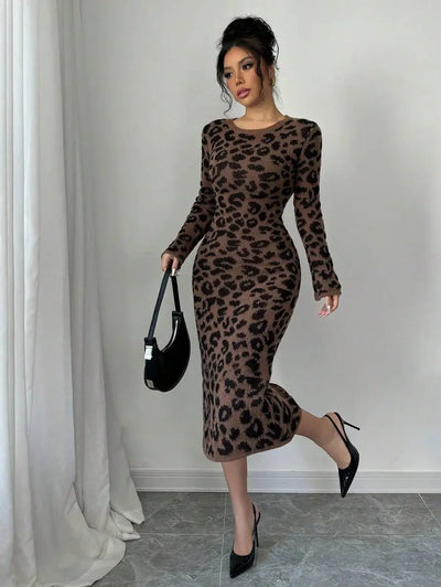 Robe Pull Léopard - Robe Pull