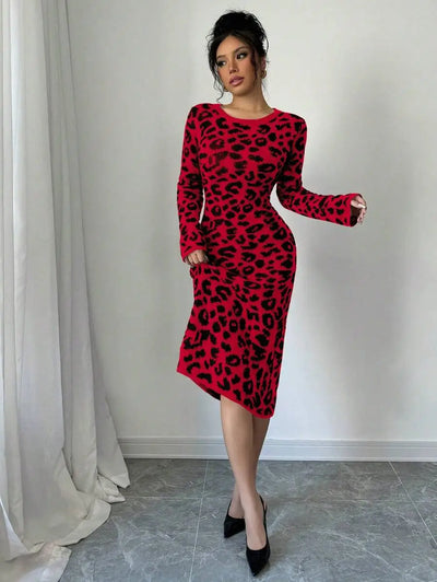 Robe Pull Léopard - Robe Pull