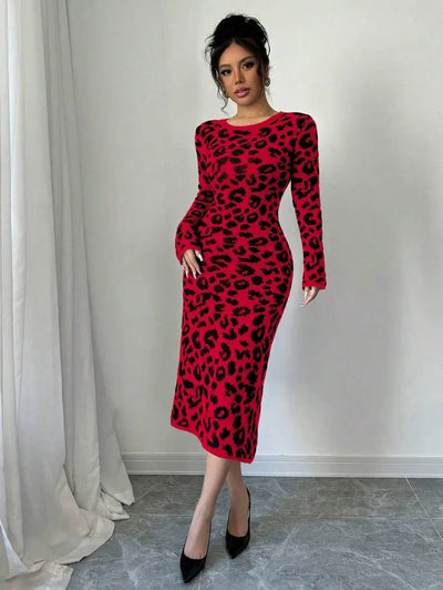 Robe Pull Léopard - Robe Pull