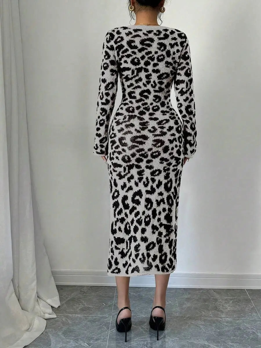 Robe Pull Léopard - Robe Pull