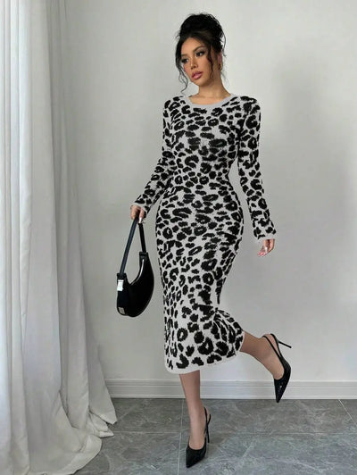 Robe Pull Léopard - Robe Pull