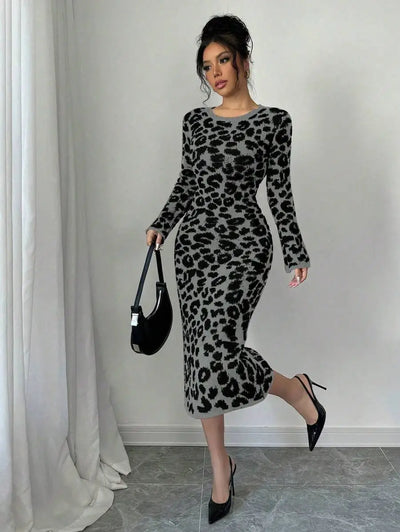 Robe Pull Léopard - Robe Pull