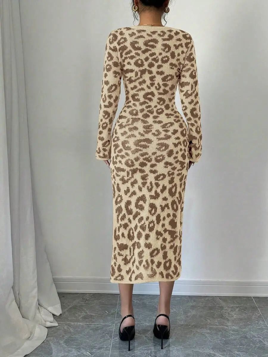 Robe Pull Léopard - Robe Pull