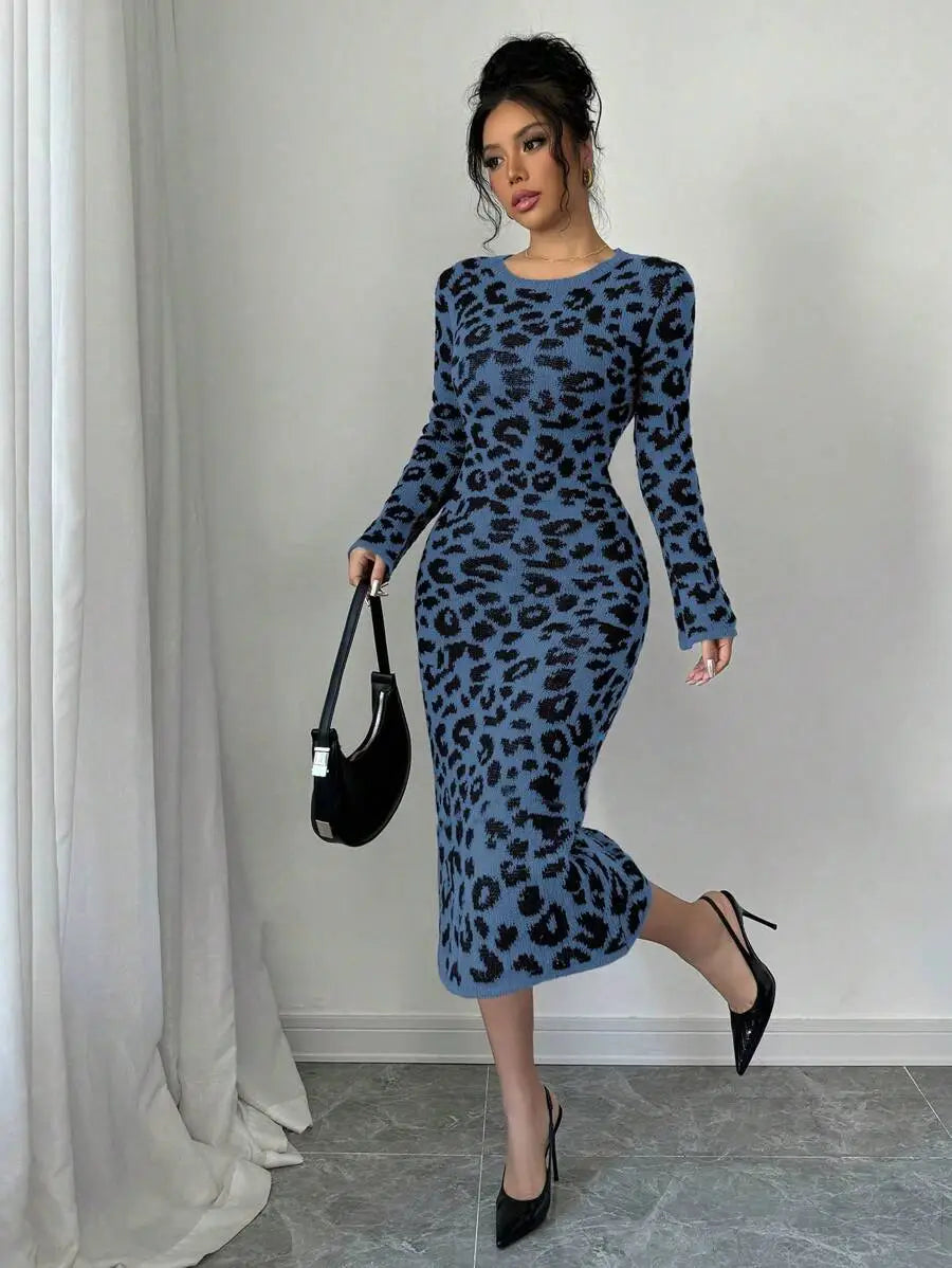 Robe Pull Léopard - Robe Pull
