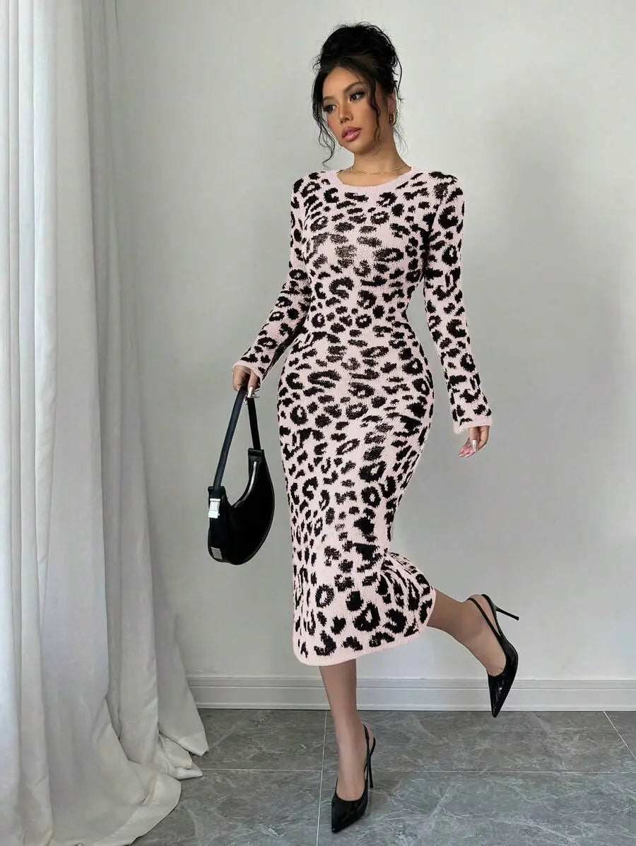 Robe Pull Léopard - Robe Pull