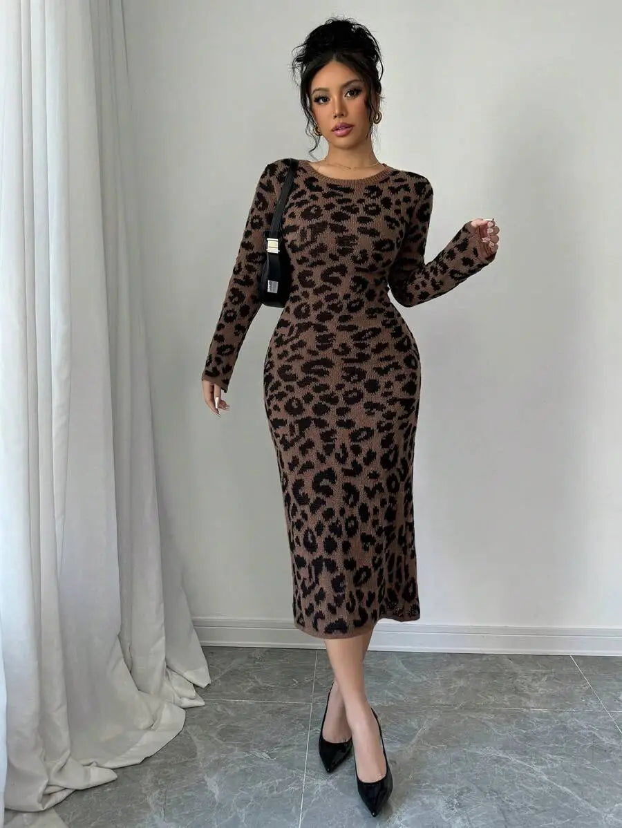 Robe Pull Léopard - Robe Pull