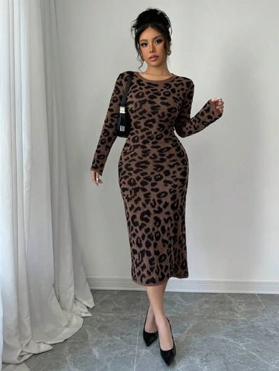 Robe Pull Léopard - Robe Pull