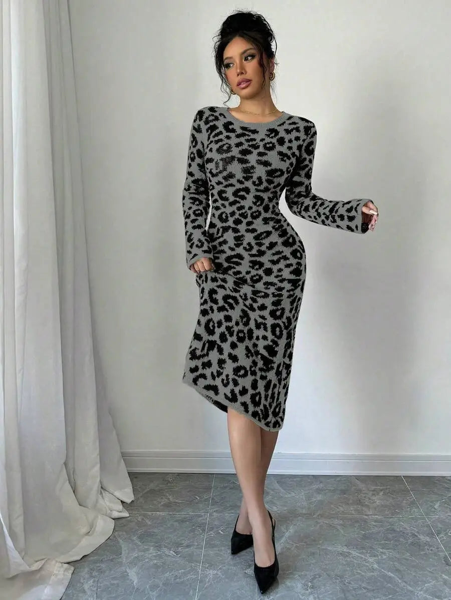 Robe Pull Léopard - Robe Pull