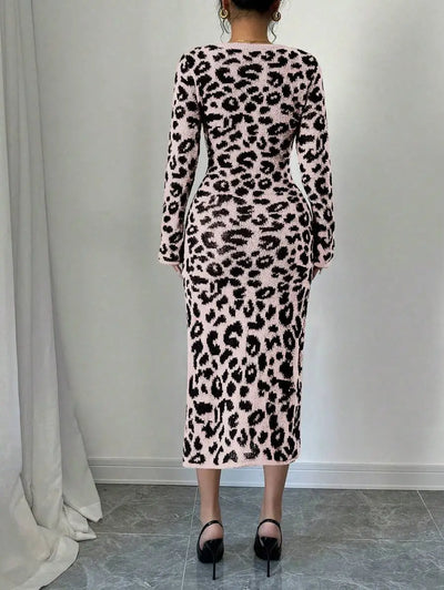 Robe Pull Léopard - Robe Pull