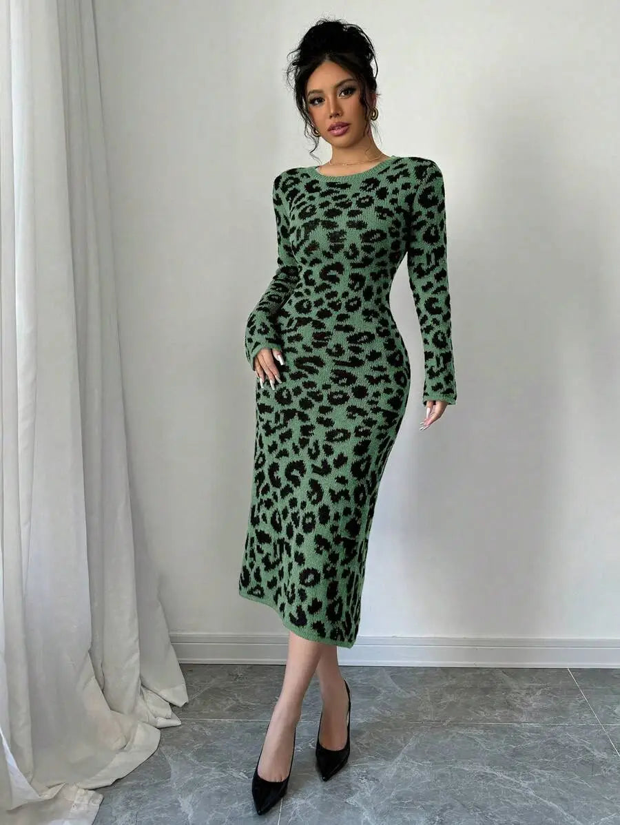 Robe Pull Léopard - Robe Pull