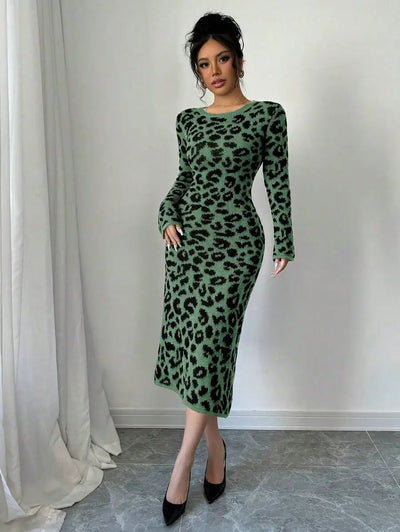 Robe Pull Léopard - Robe Pull