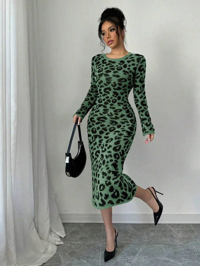 Robe Pull Léopard - Robe Pull