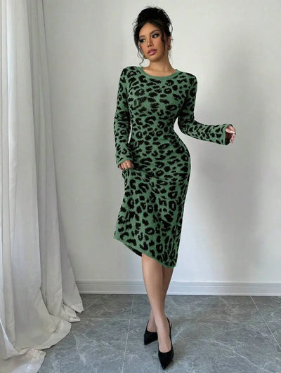 Robe Pull Léopard - Robe Pull