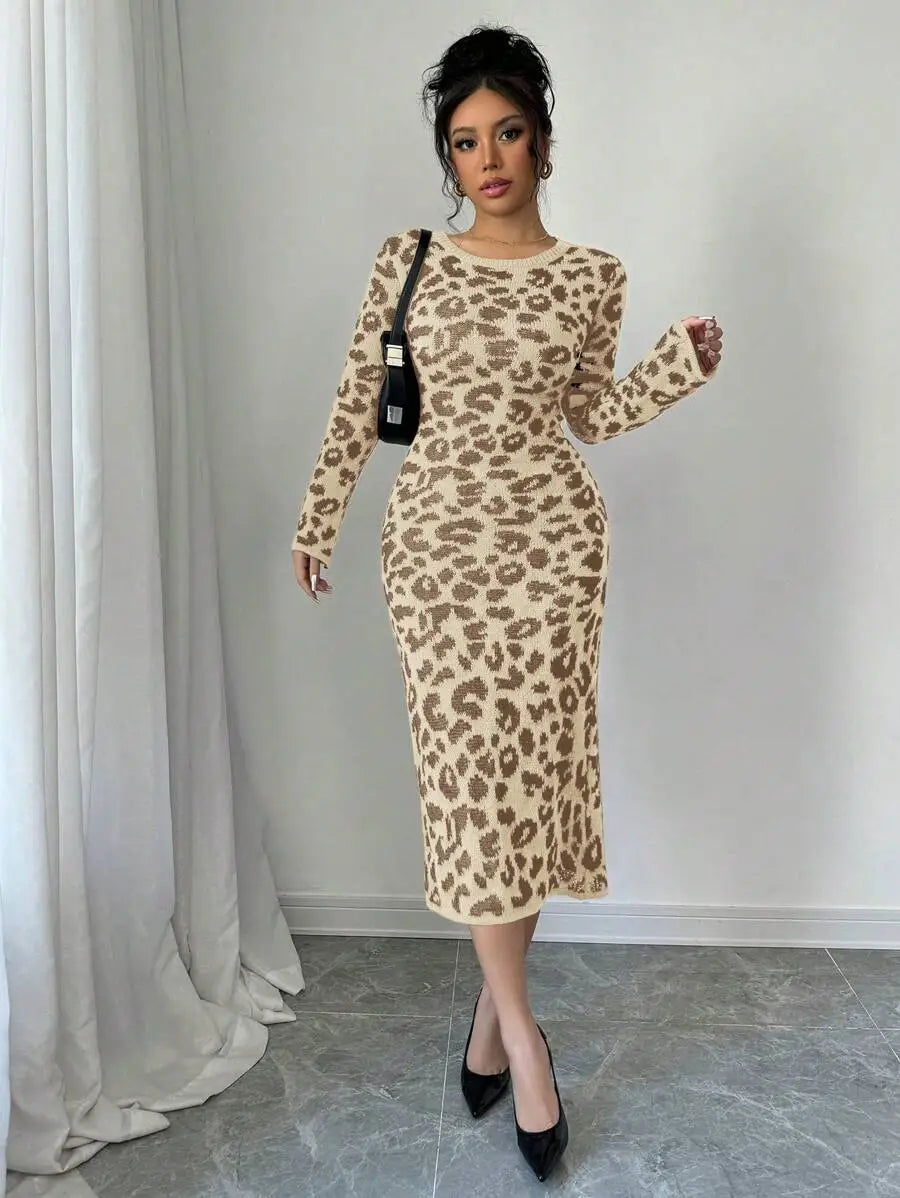 Robe Pull Léopard - Robe Pull