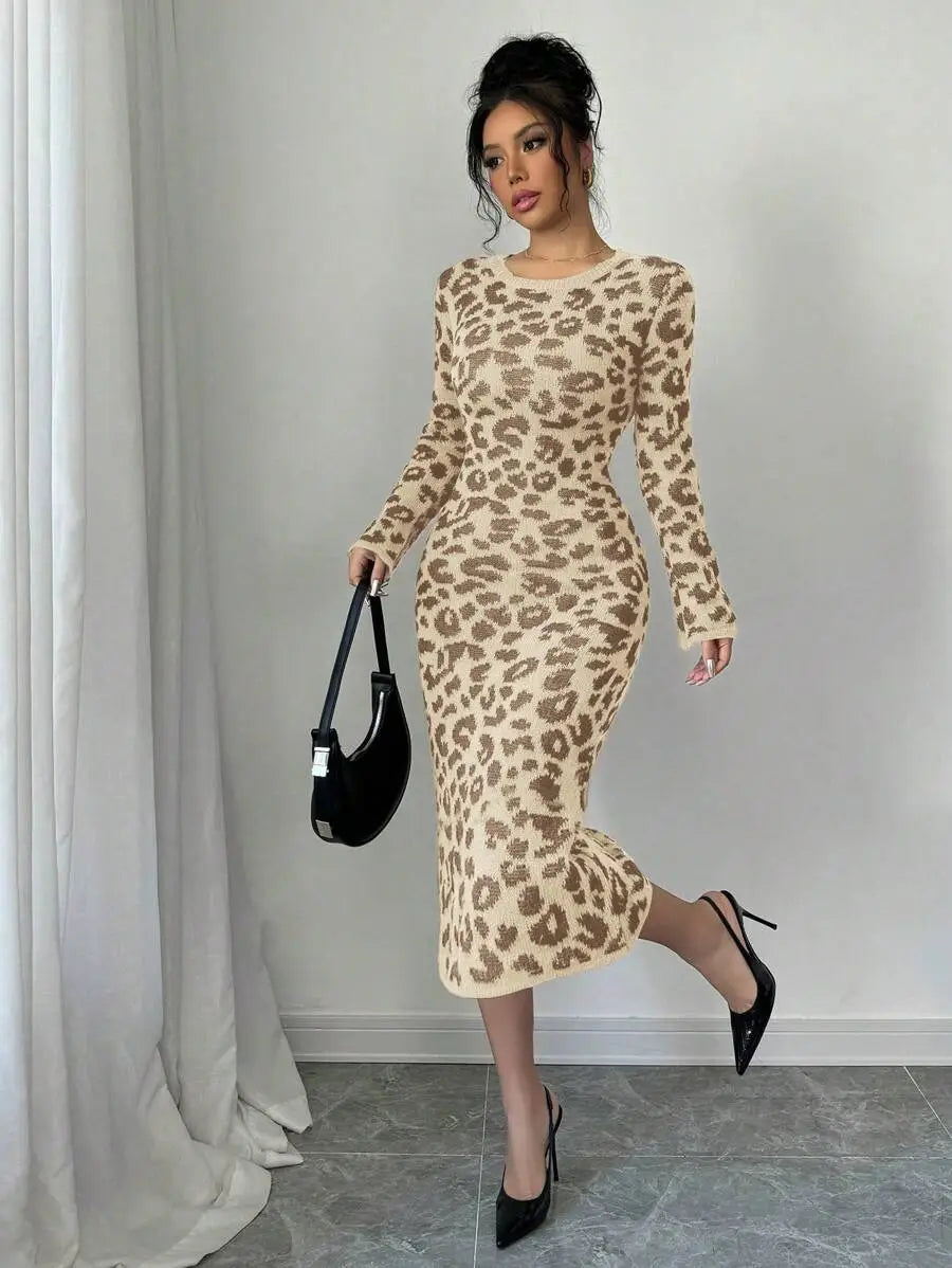 Robe Pull Léopard - Robe Pull
