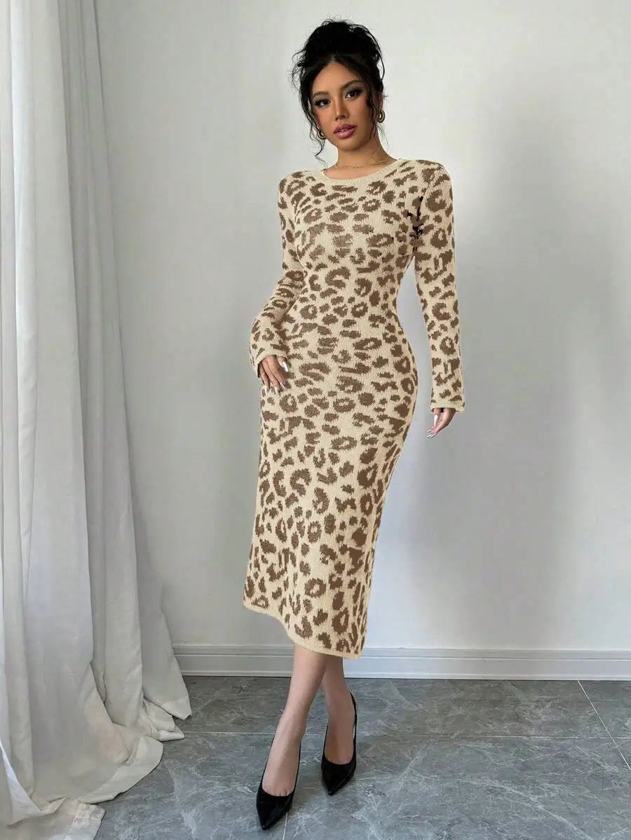 Robe Pull Léopard - Robe Pull