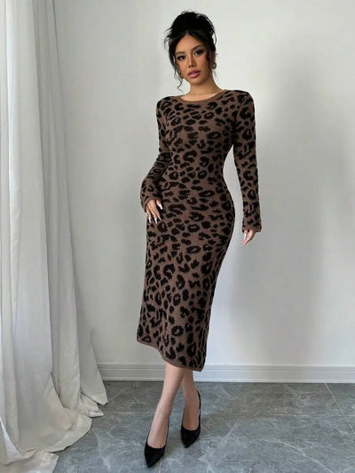 Robe Pull Léopard - Robe Pull