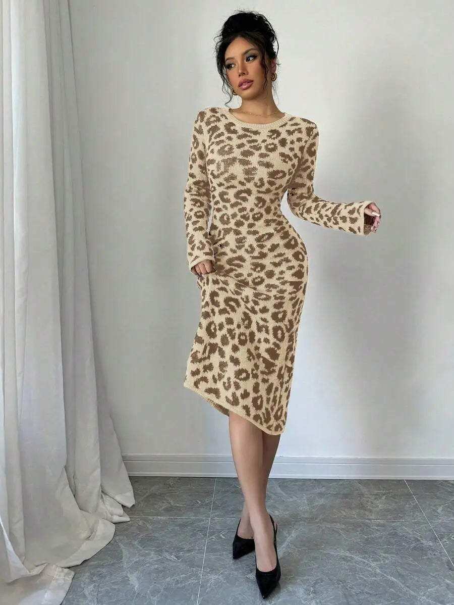 Robe Pull Léopard - Robe Pull